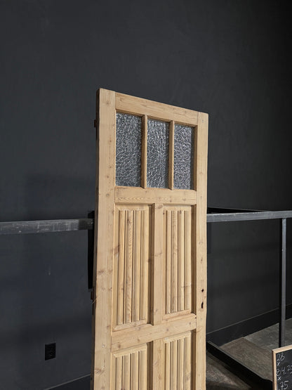 Antique Fluted 3 Lite Single Door - 28x84.75 - N78