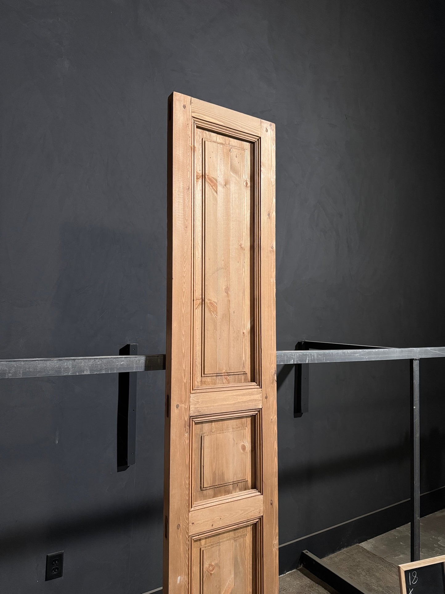 Handcrafted 3 Panel Solid Single Door - 18x96 - N221