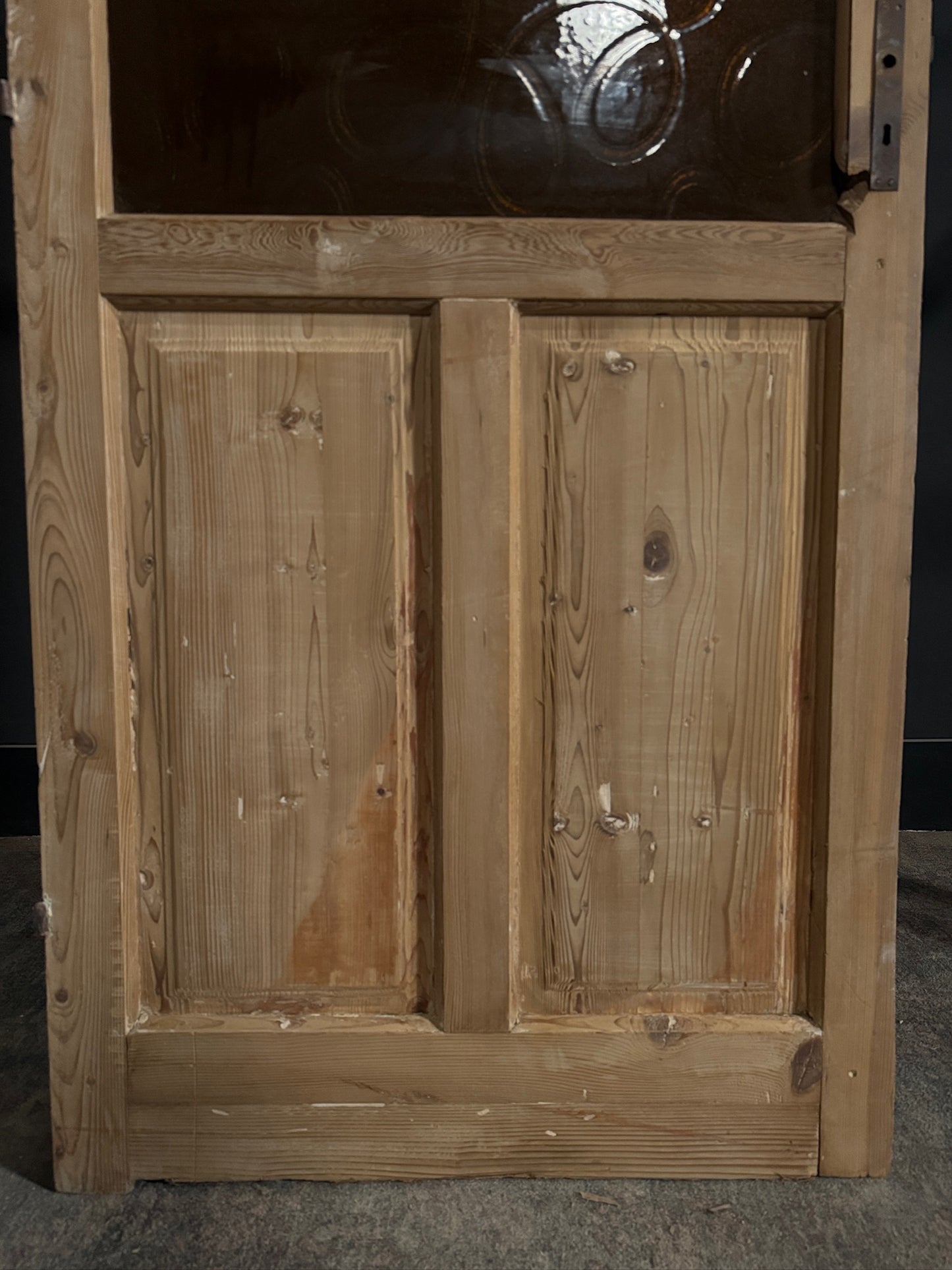 Antique Obscured Glass 4 Lite Single Door - 31.5x85 - N401