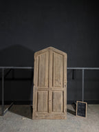 Antique 4 Panel Gothic Solid Oak Single Door - 39.75x84.5 - N534