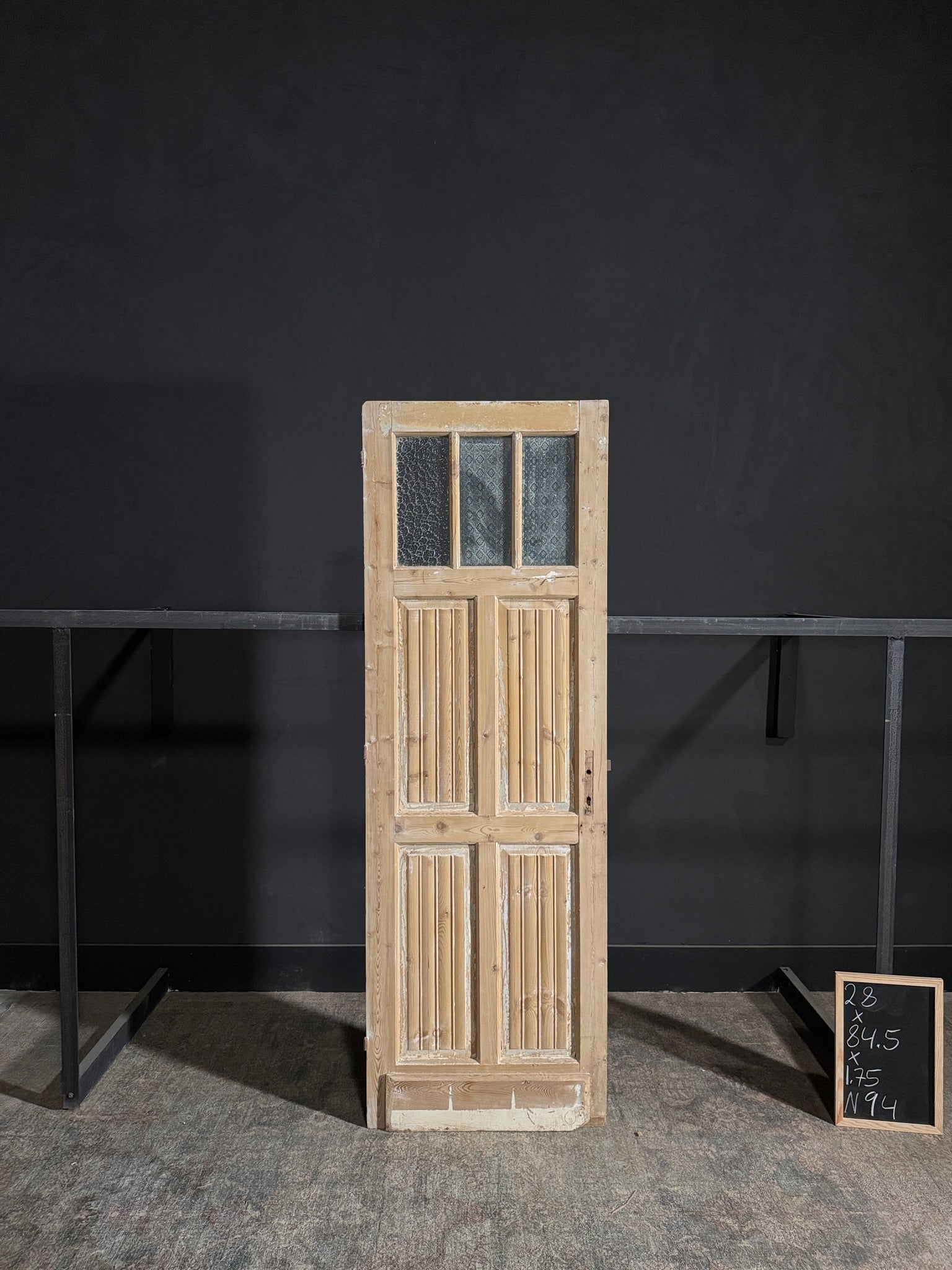 Antique Louvered Single Door - 28x84.5 - N94