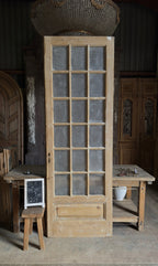 18 Lite Antique Glass Single Door - 33.5x99.25 - L227