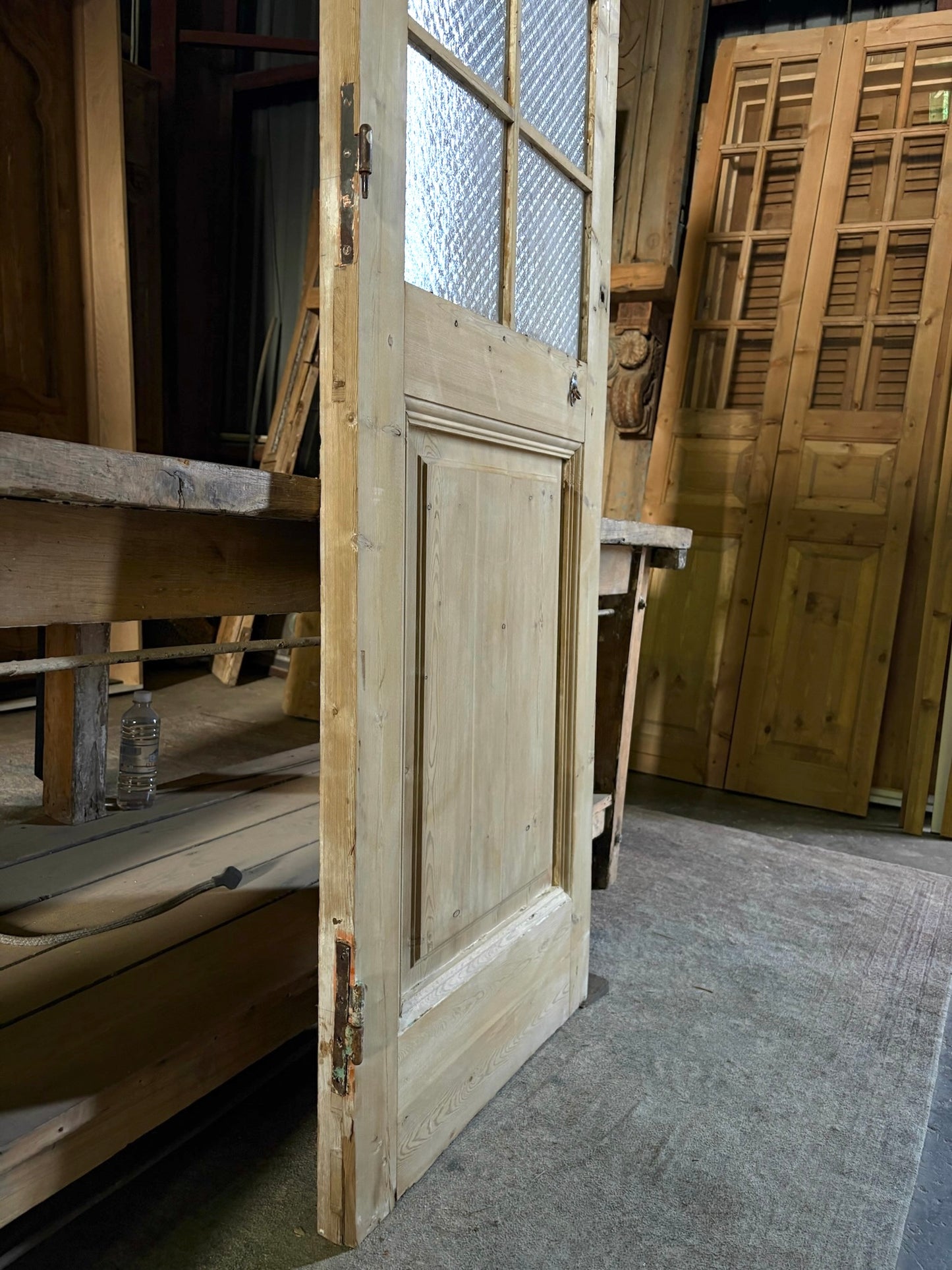 8 Lite Antique Glass Single Door - 25.5x82 - L68