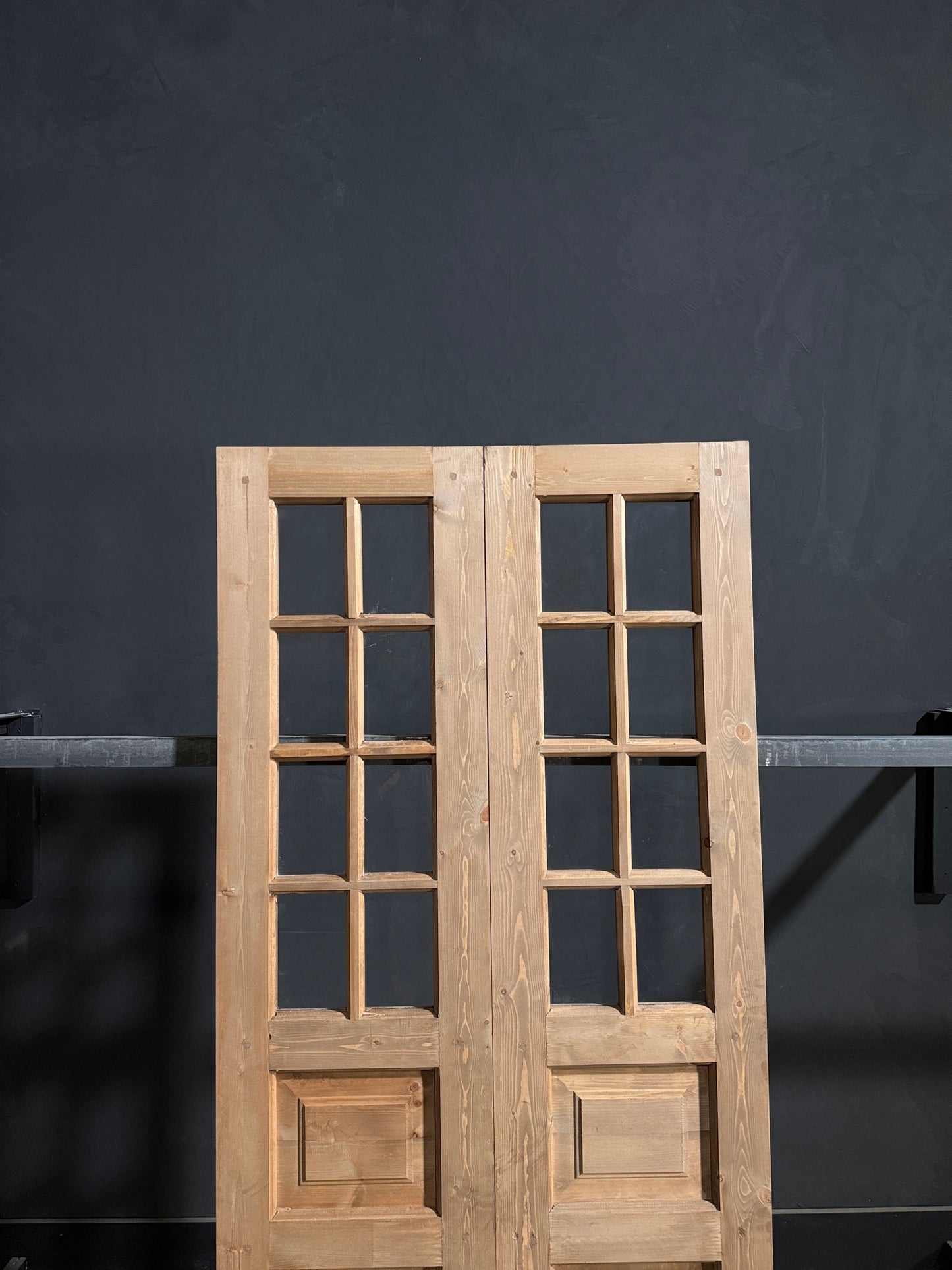 Handcrafted 8 Lite Glass French Doors - 36x80 - N205