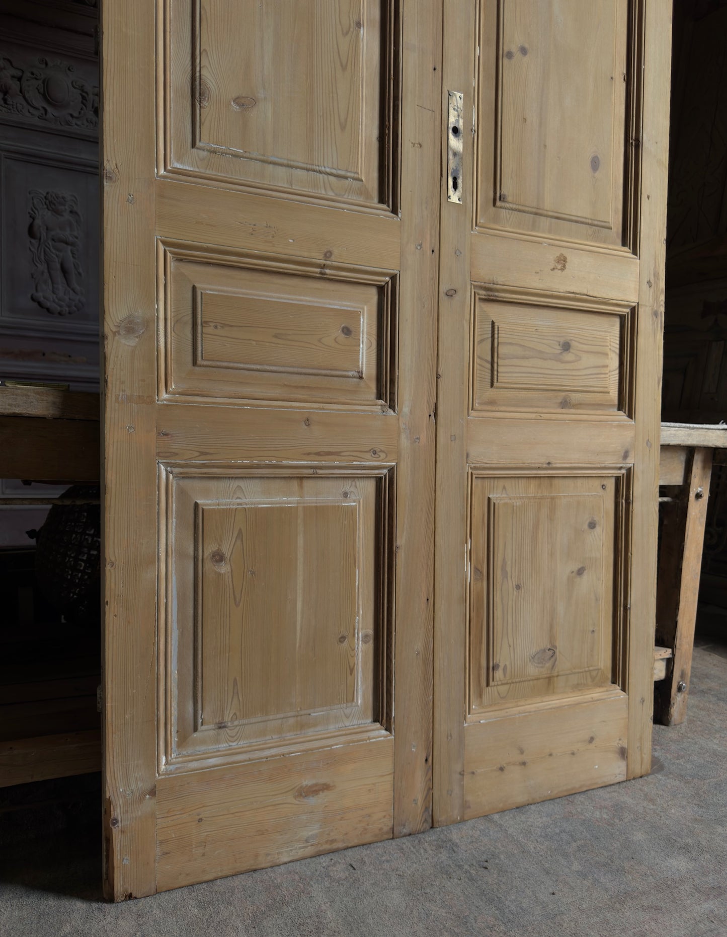 Solid French Antique Doors - 45x100 J515