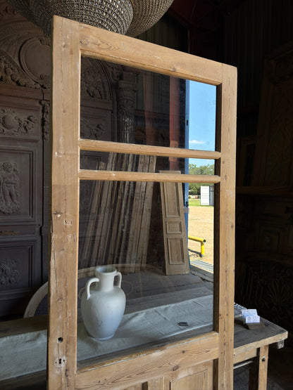 19th Century Antique Glass Single Door - 35x87.5 J266