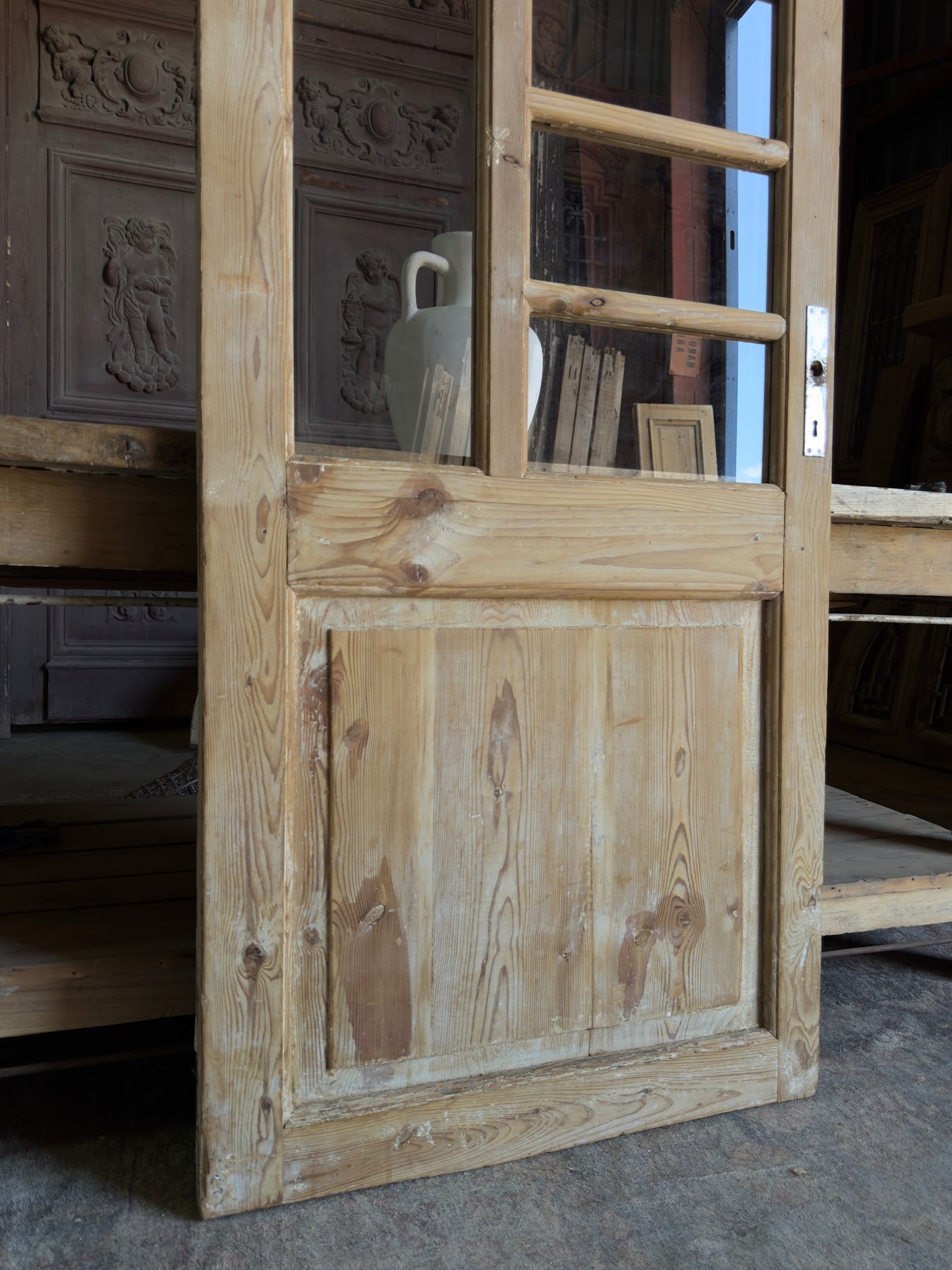 11 Lite Antique Glass Single Door - 30x90 J265
