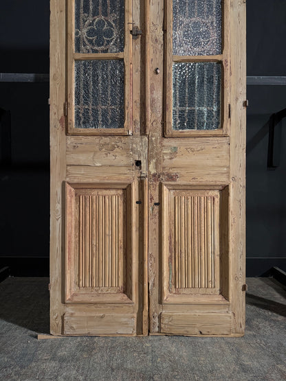 Antique Iron French Doors - 44x100.75 - N105
