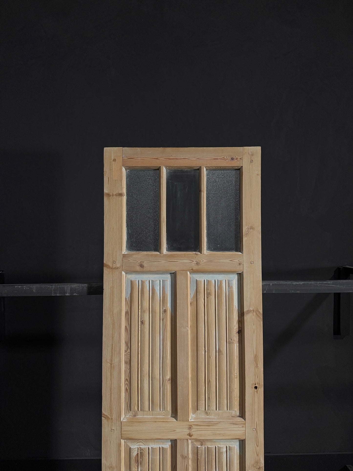 Antique Fluted 3 Lite Single Door - 28x84.25 - N51