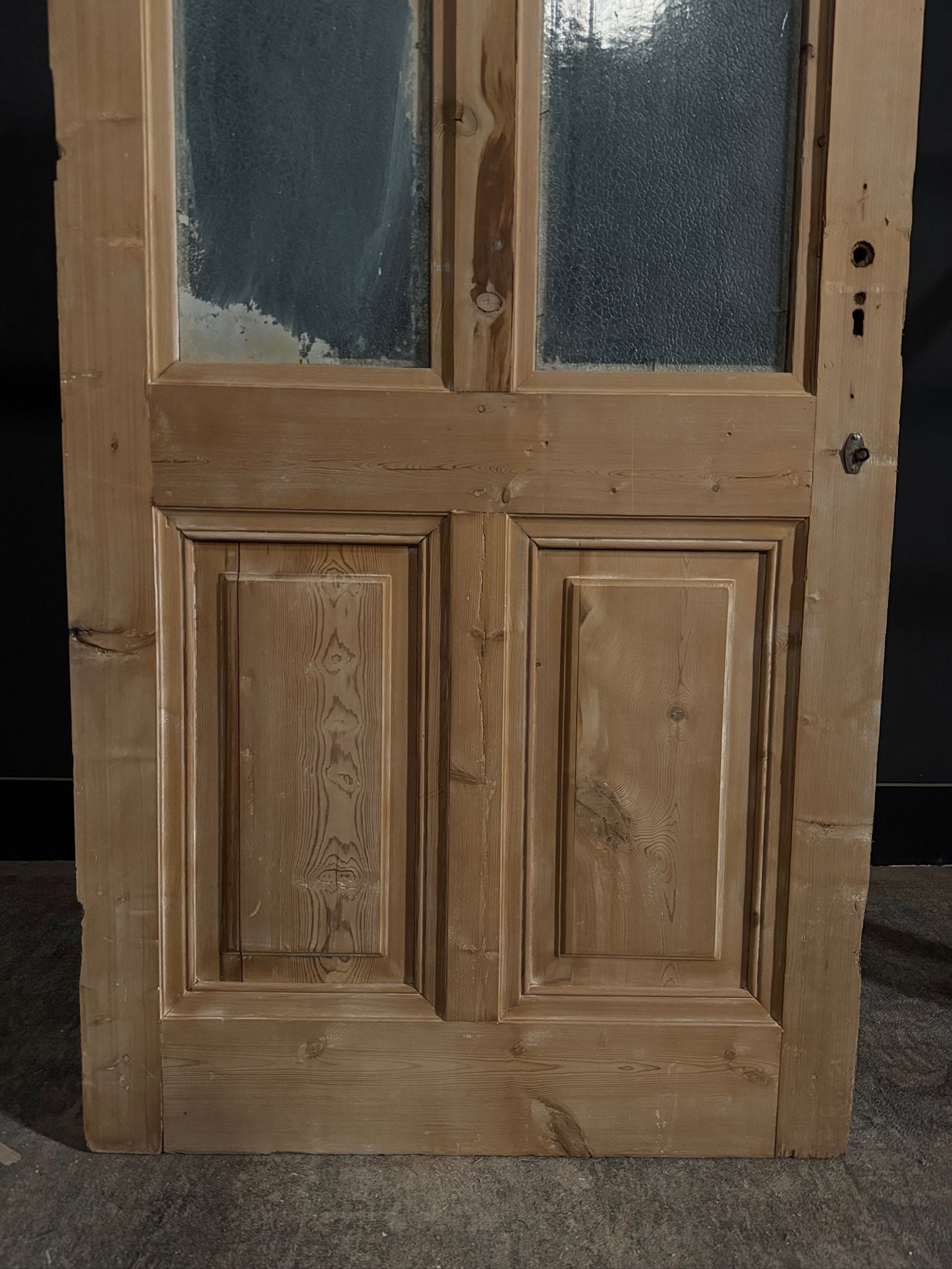 Antique Obscured Glass 2 Lite Single Door - 36.5x85 - N405