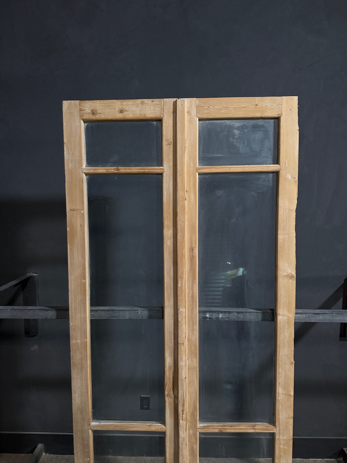 Antique Glass 2 Lite French Doors - 44x100.5 - N702