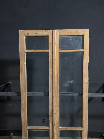 Antique Glass 2 Lite French Doors - 44x100.5 - N702
