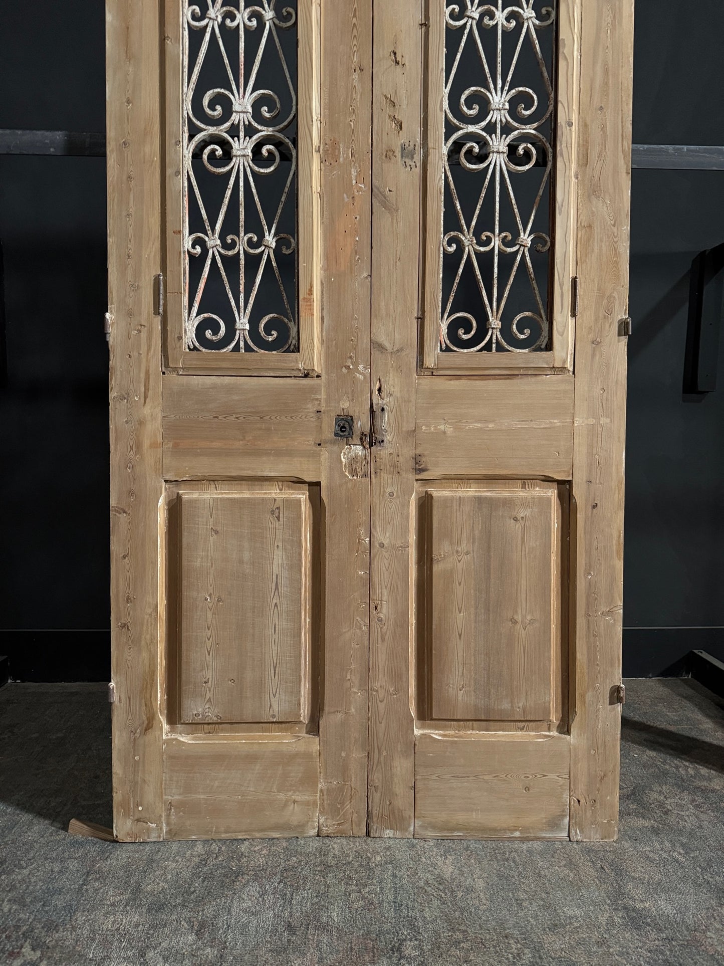 Antique Iron French Doors - 43x85.75 - N103