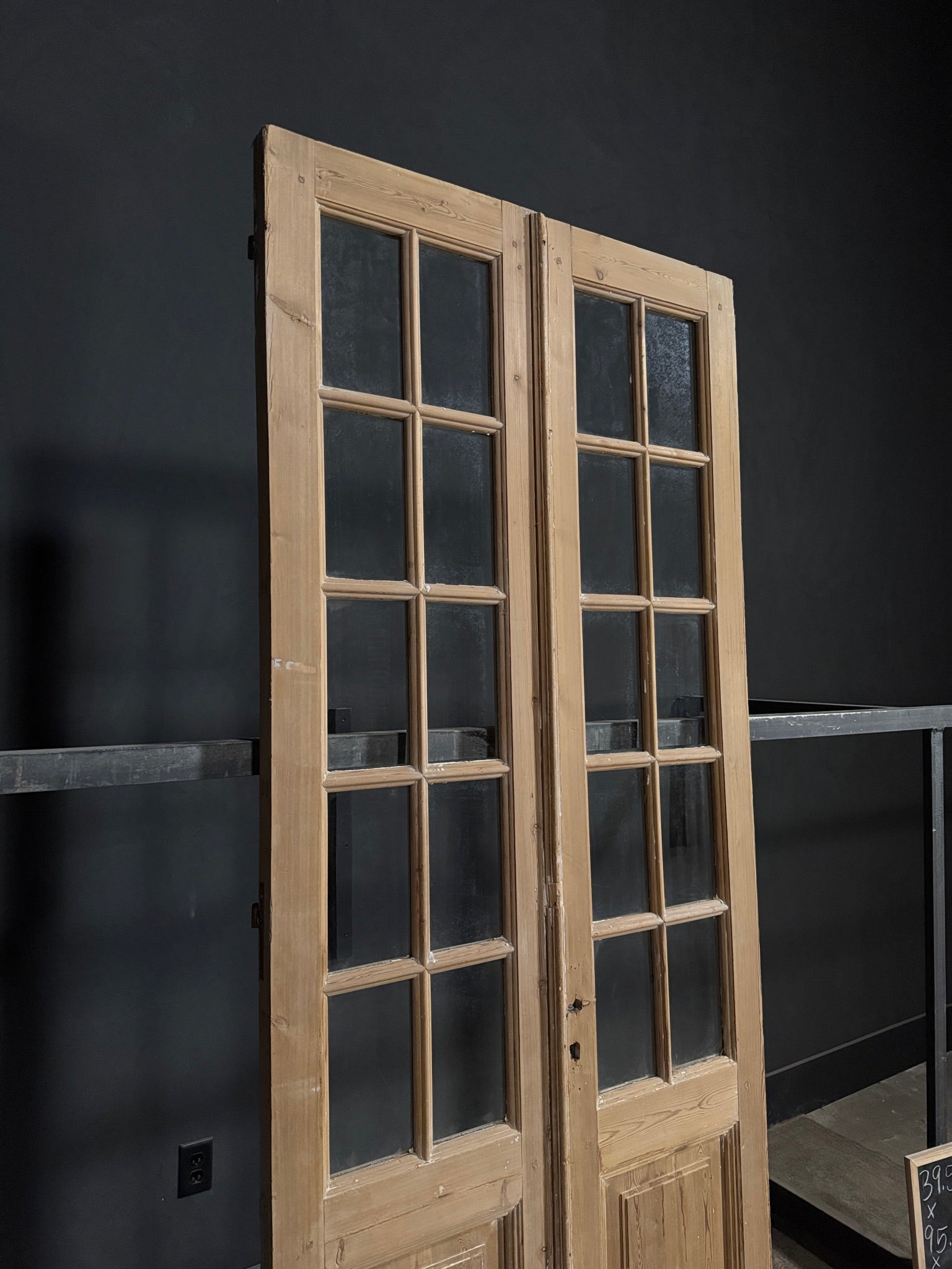 Antique Glass 10 Lite French Doors - 39.5x95.75 - N285