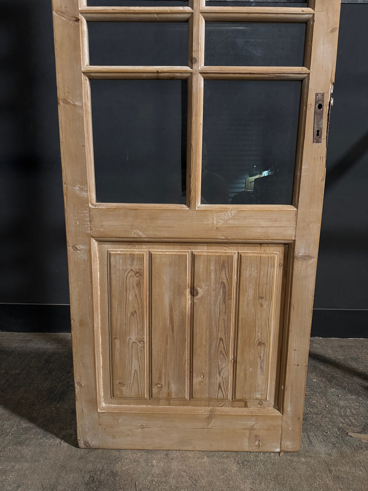 Antique Glass 10 Lite Single Door - 31.5x93.25 - N675