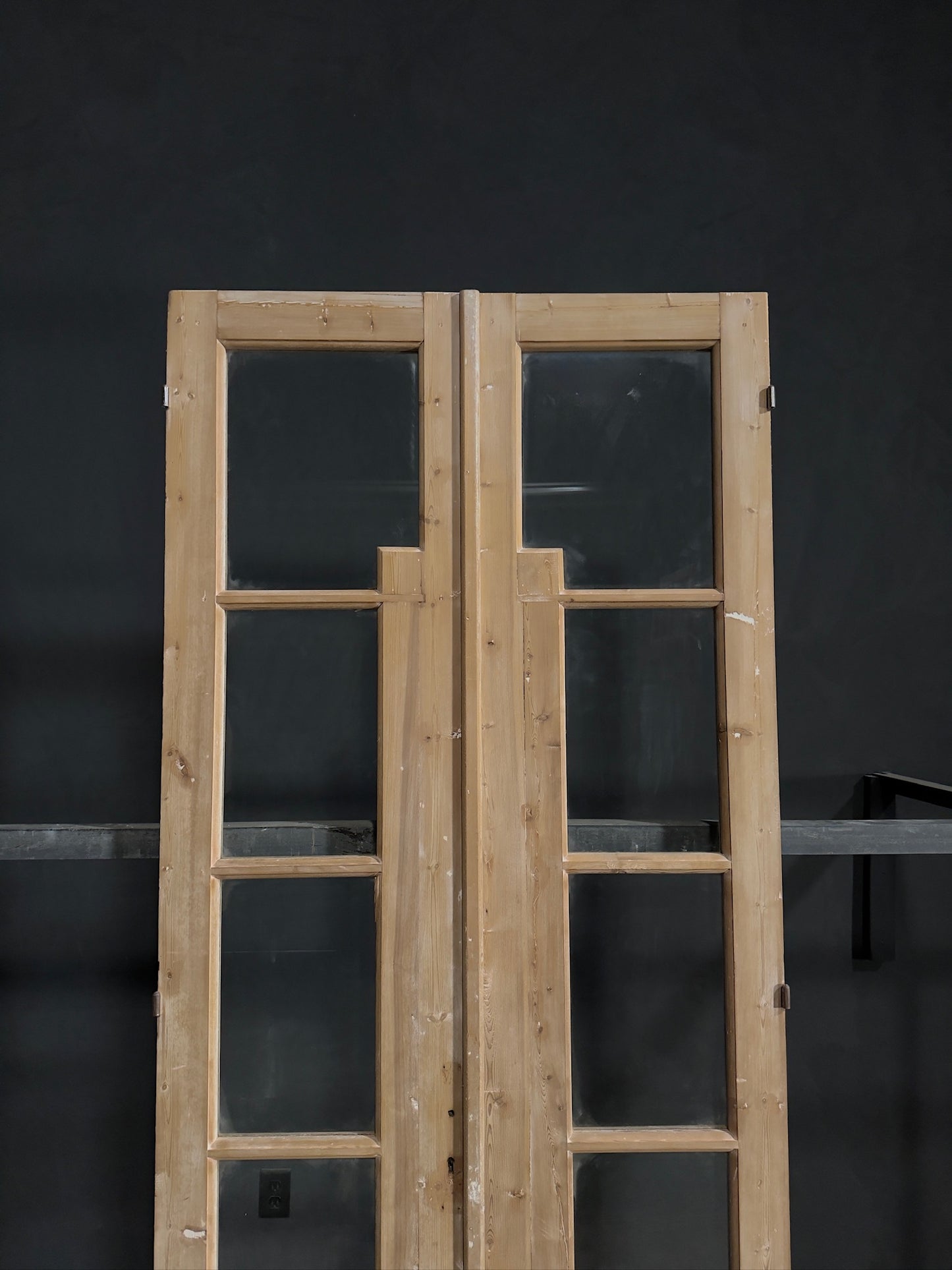 Antique Glass 4 Lite French Doors - 39.5x95.25 - N274