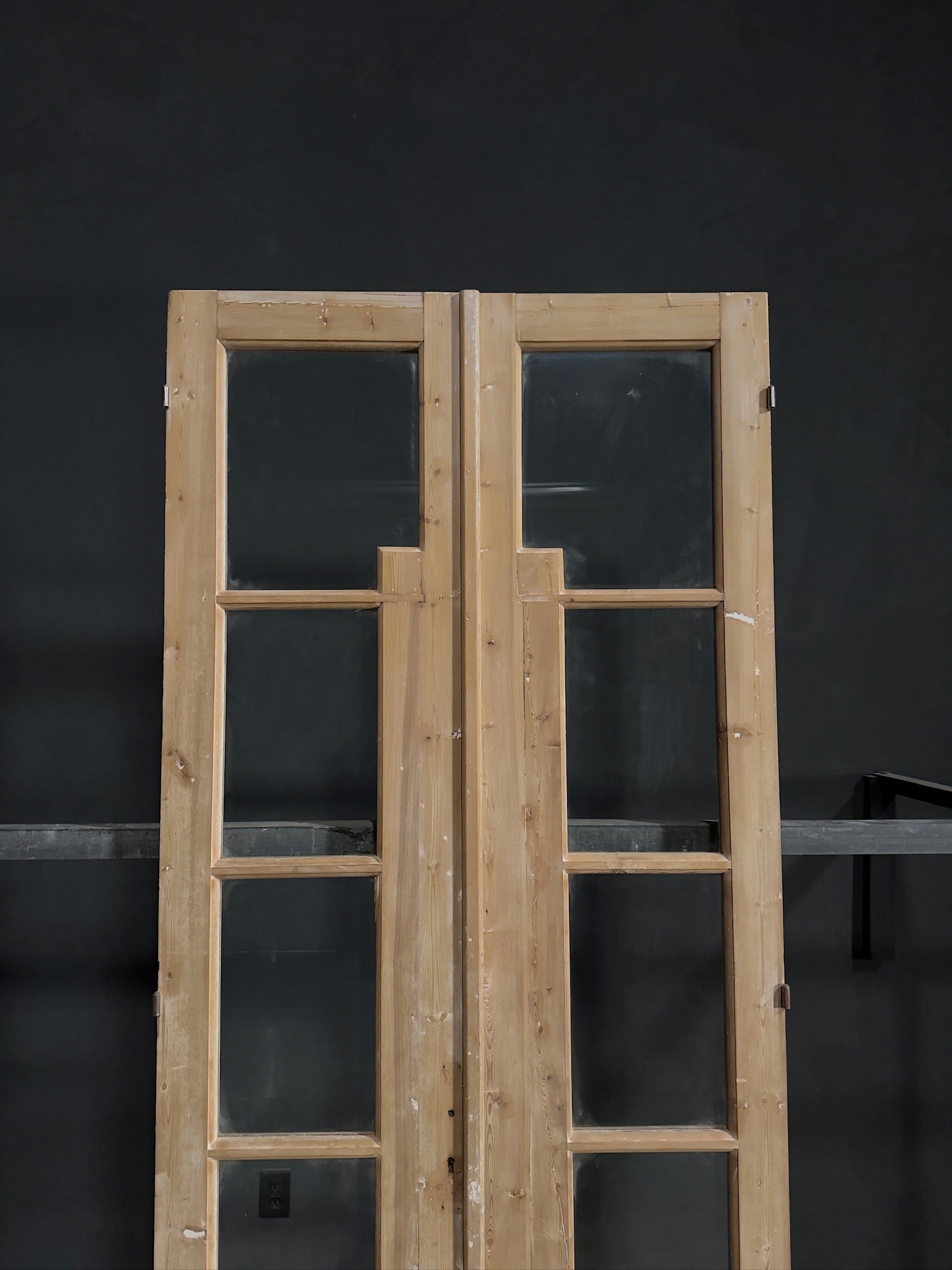 Antique Glass 4 Lite French Doors - 39.5x95.25 - N274