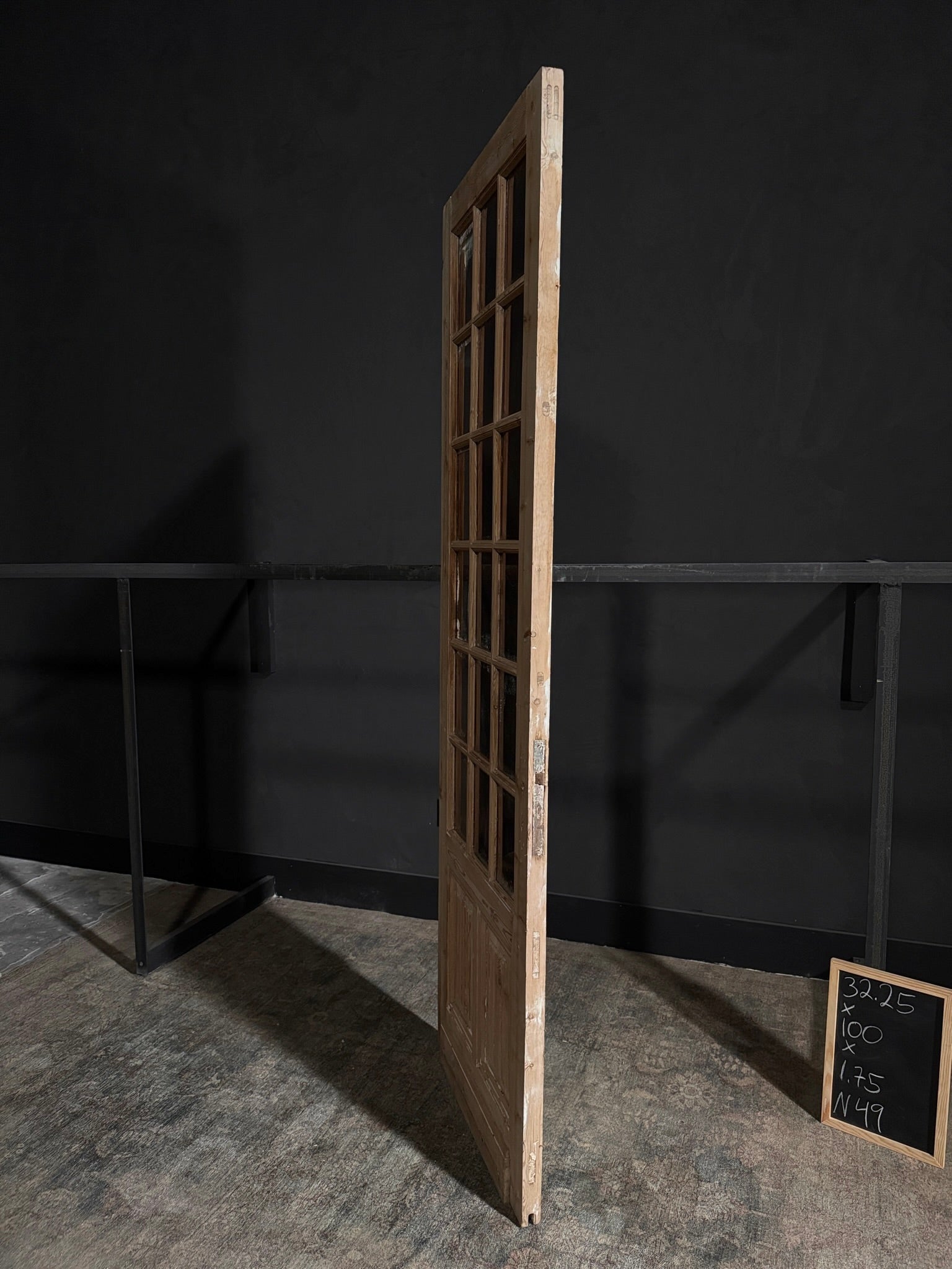 Antique Mirrored 18 Lite Door - 32.25x100 - W49