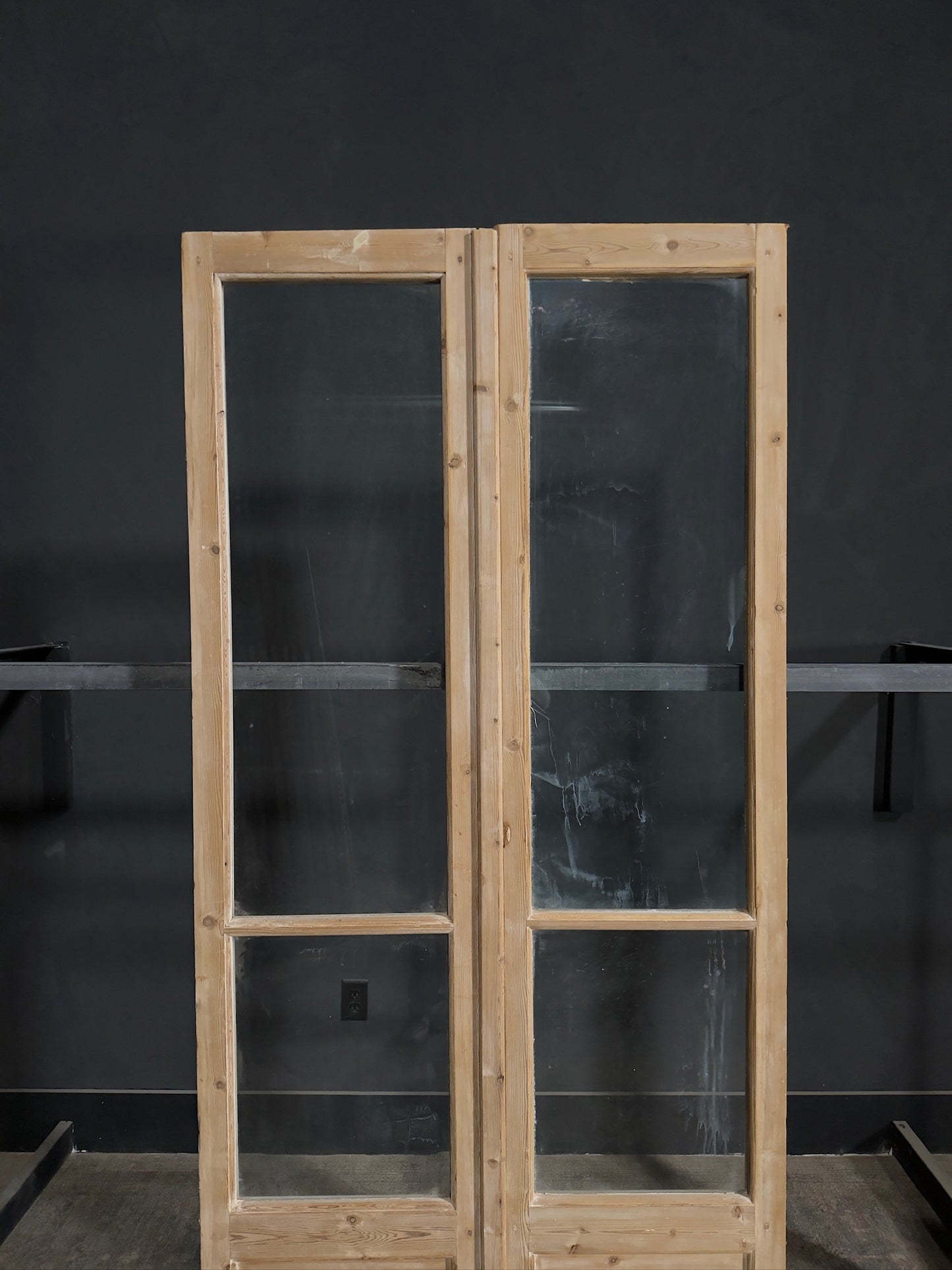 Antique Solid Double Doors - 44.25x92 - N315