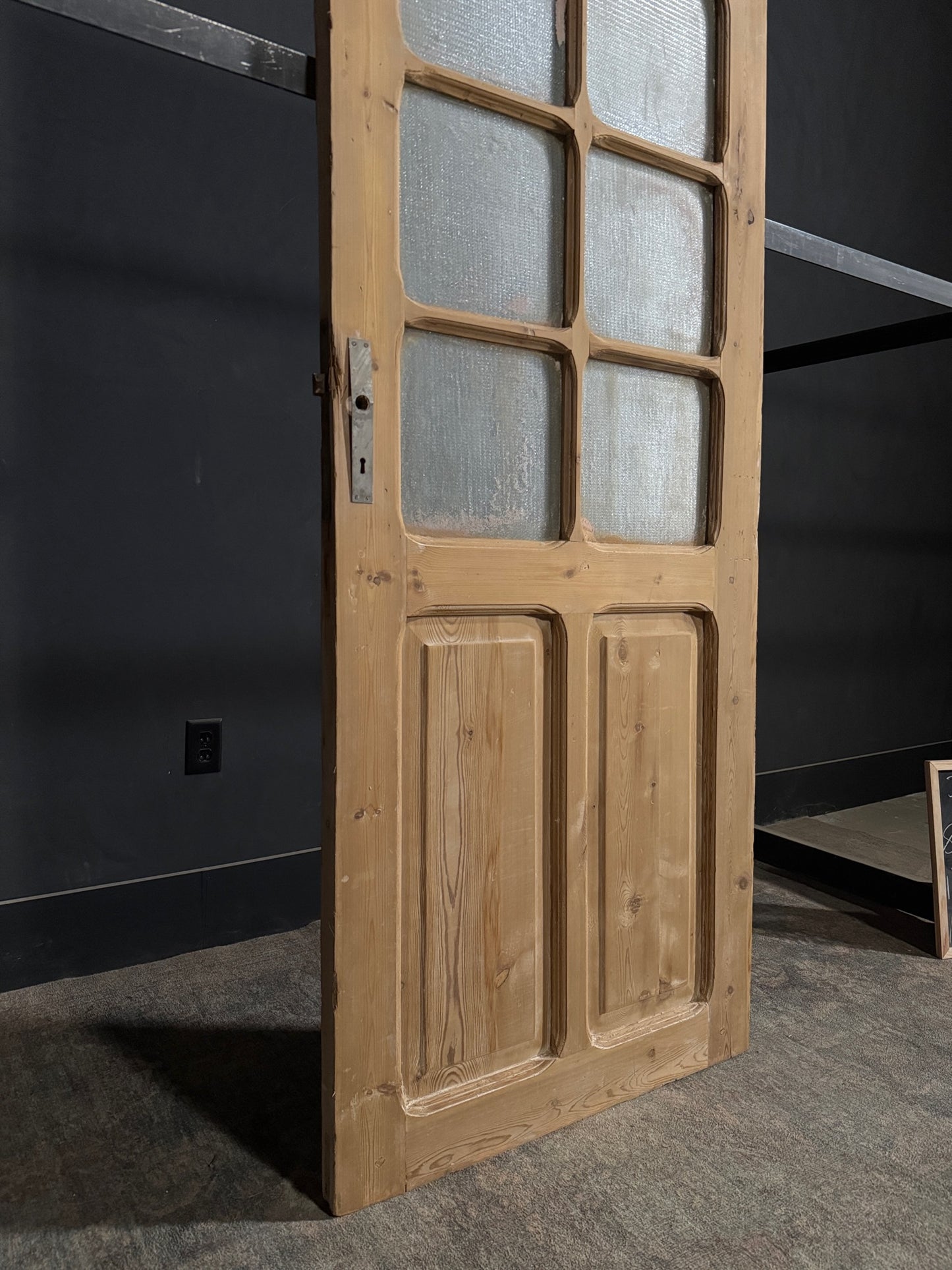 Antique Obscured Glass 8 Lite Single Door - 32x89.25 - N367