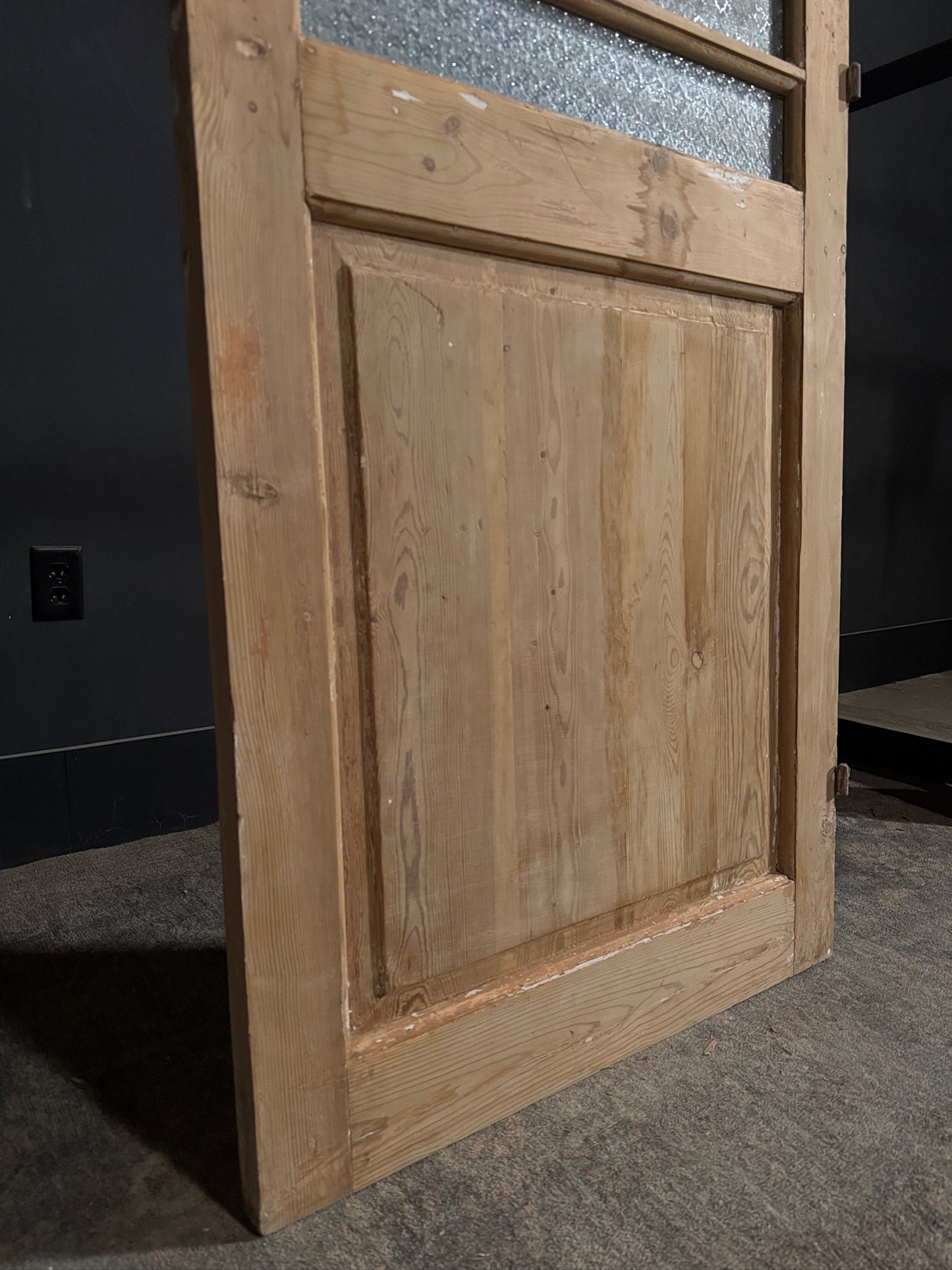 Antique Obscured Glass 2 Lite Single Door - 31.75x82.5 - N400