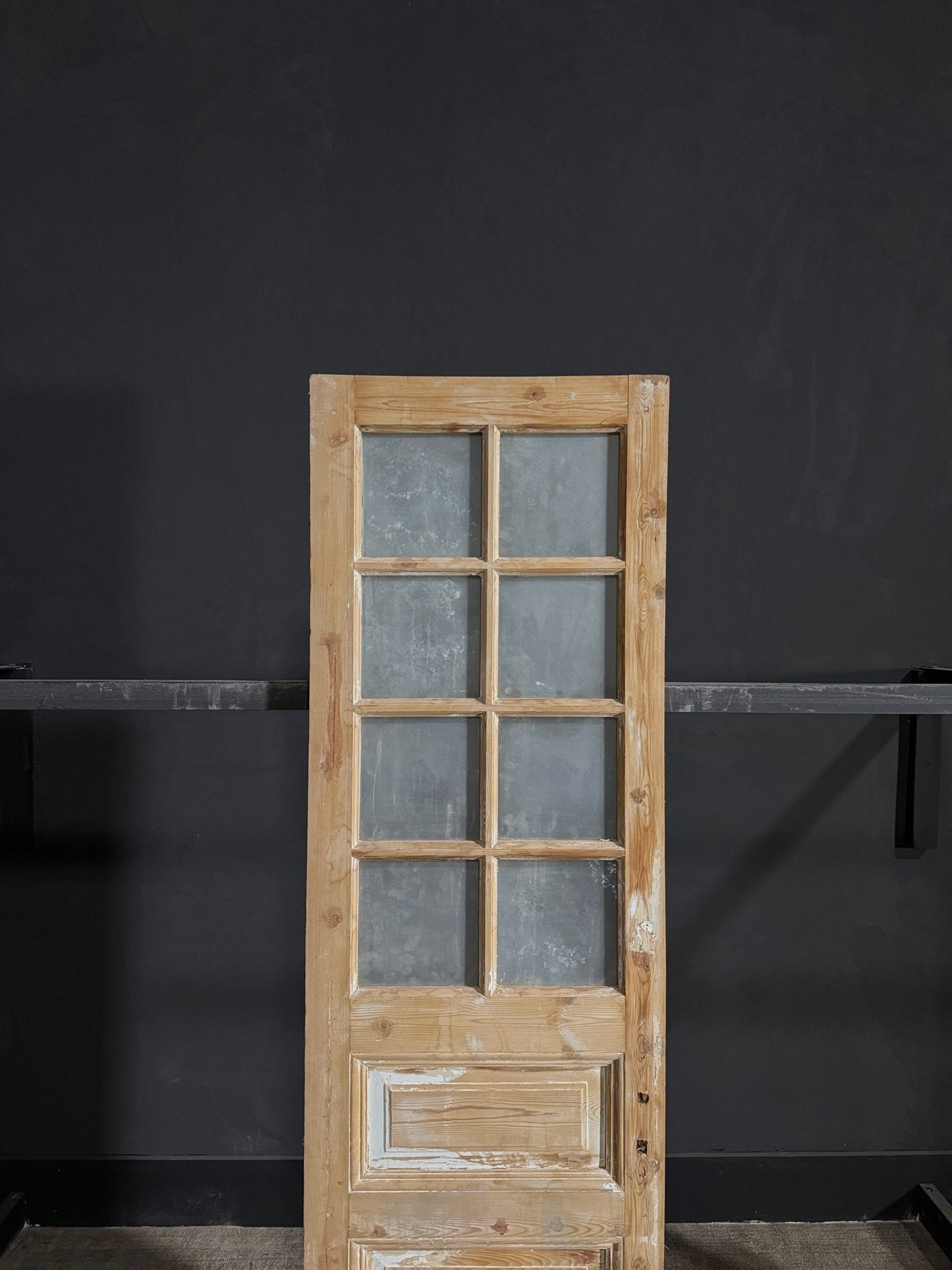Antique Glass 8 Lite Single Door - 24.25x81 - N57