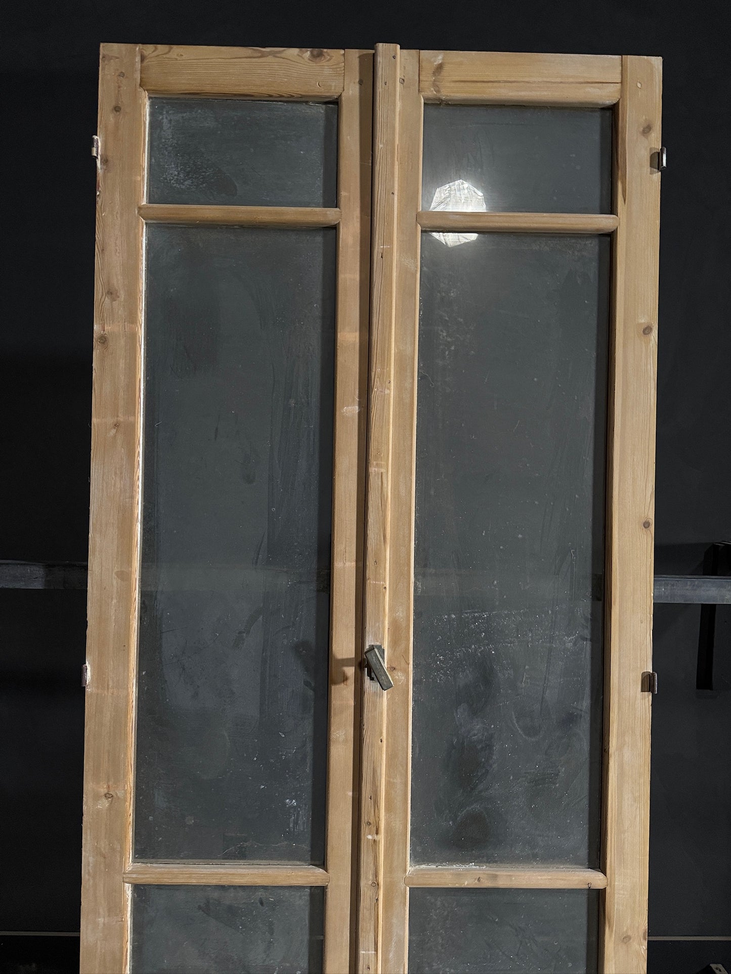 Antique Glass 2 Lite French Doors - 43.75x100.5 - N472