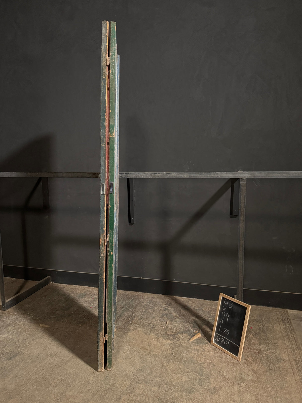 Antique Iron French Doors - 43x99 - N714