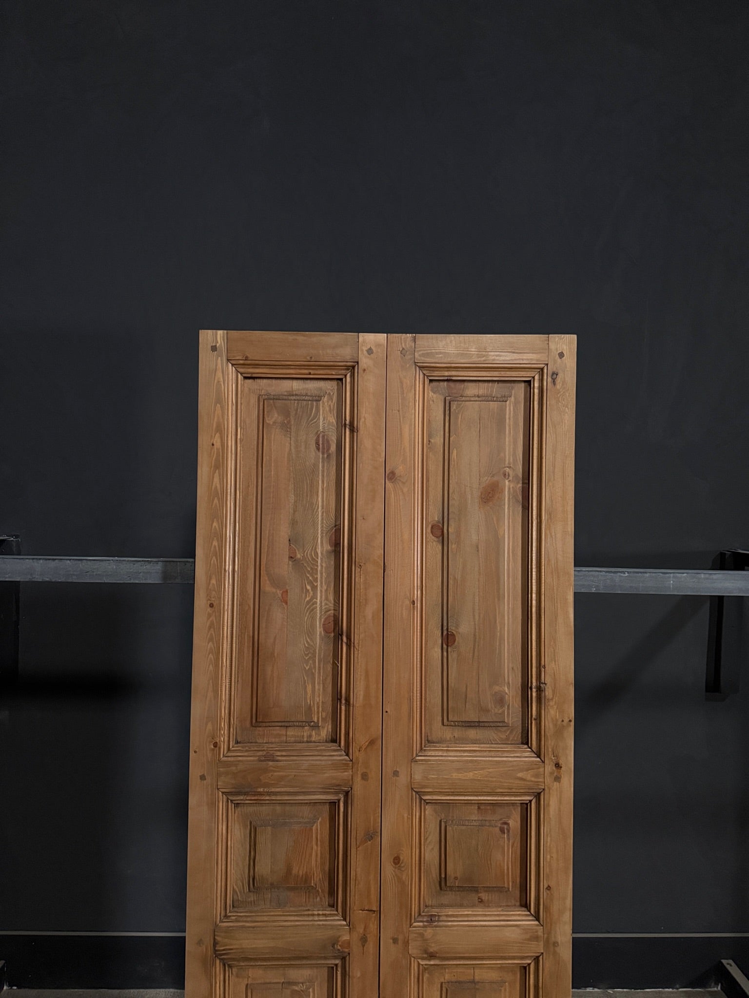 Handcrafted Solid Double Doors (Waxed) - 32x80 - N342