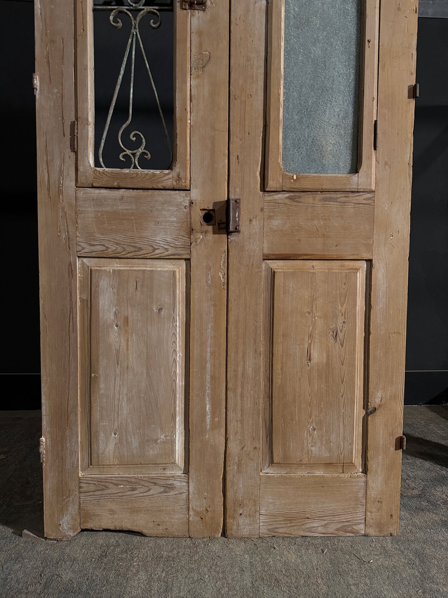 Antique Iron French Doors - 39.5x83.25 - N425