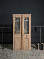 Antique Iron French Doors - 44x90.5 - N109