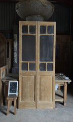 Antique Glass 5 Lite French Doors - 40.25x95.5 - L550