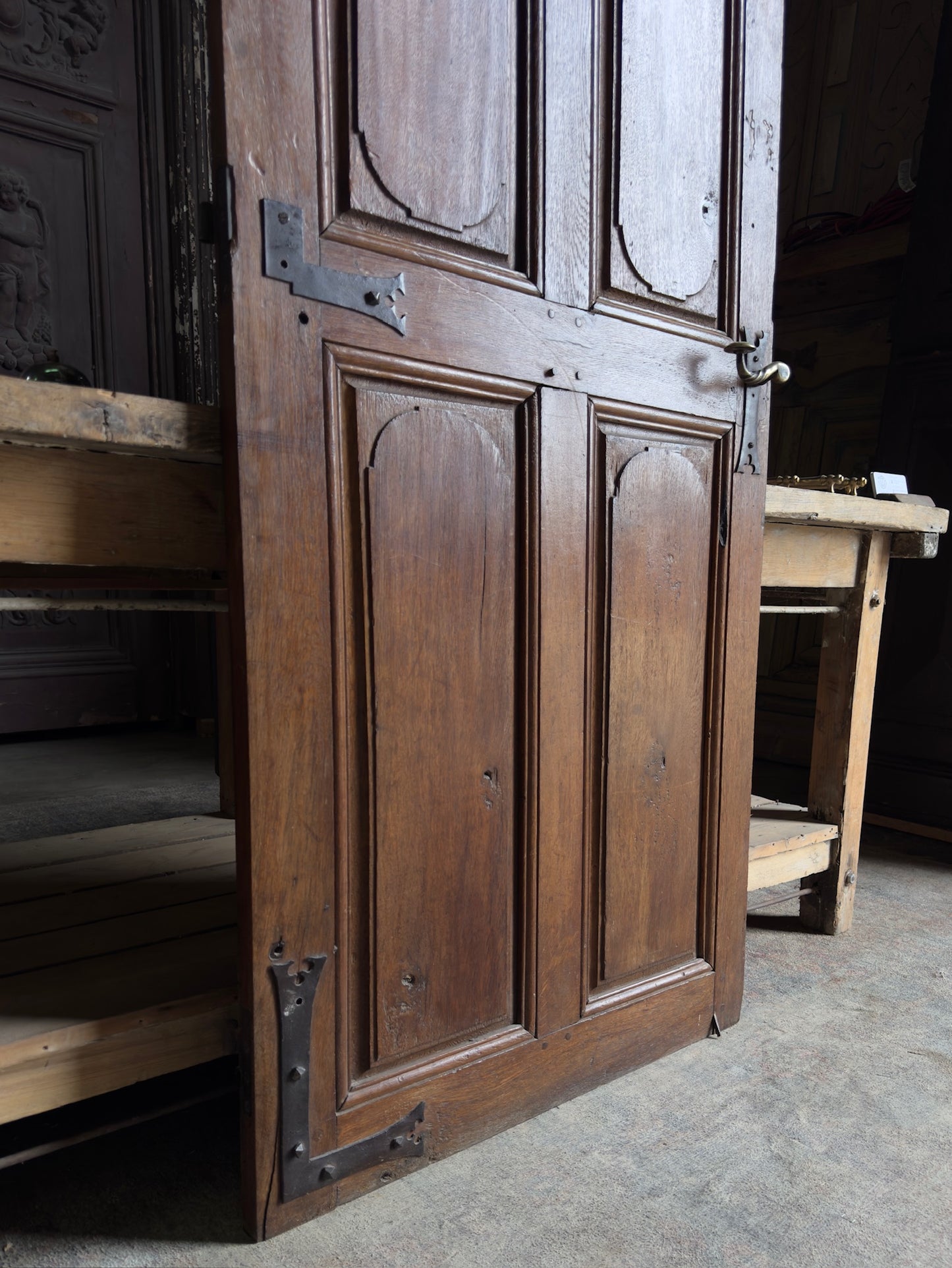 French Provincial 4-Panel Antique Single Door - 31X71 - L251