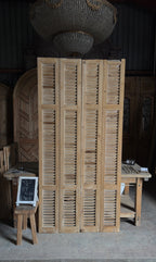 European French Antique Louvered Shutters - 43.5x89 - L408
