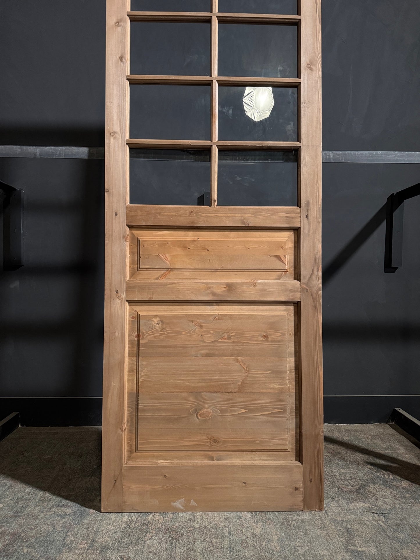 Handcrafted 8 Lite Single Glass Door - 36x96 - N211