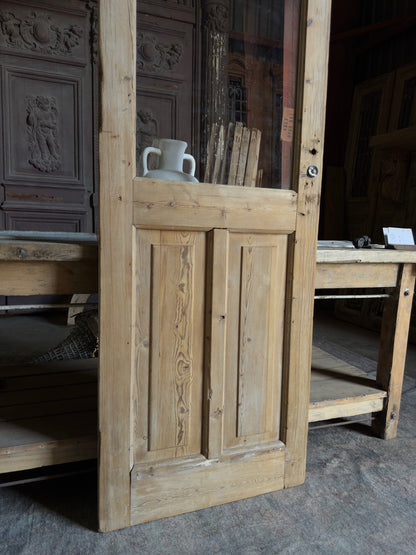 19th Century Antique Glass Single Door - 26.25x88 J237