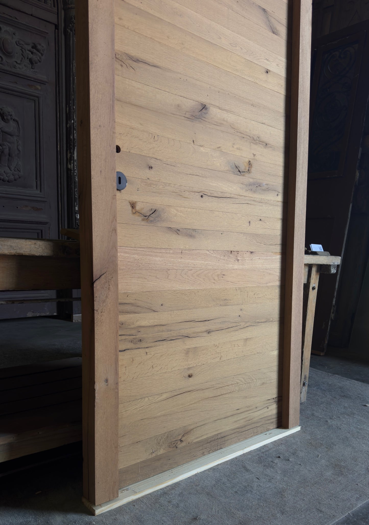 French Oak Plank Single Door - 34.5x93.5 - L451