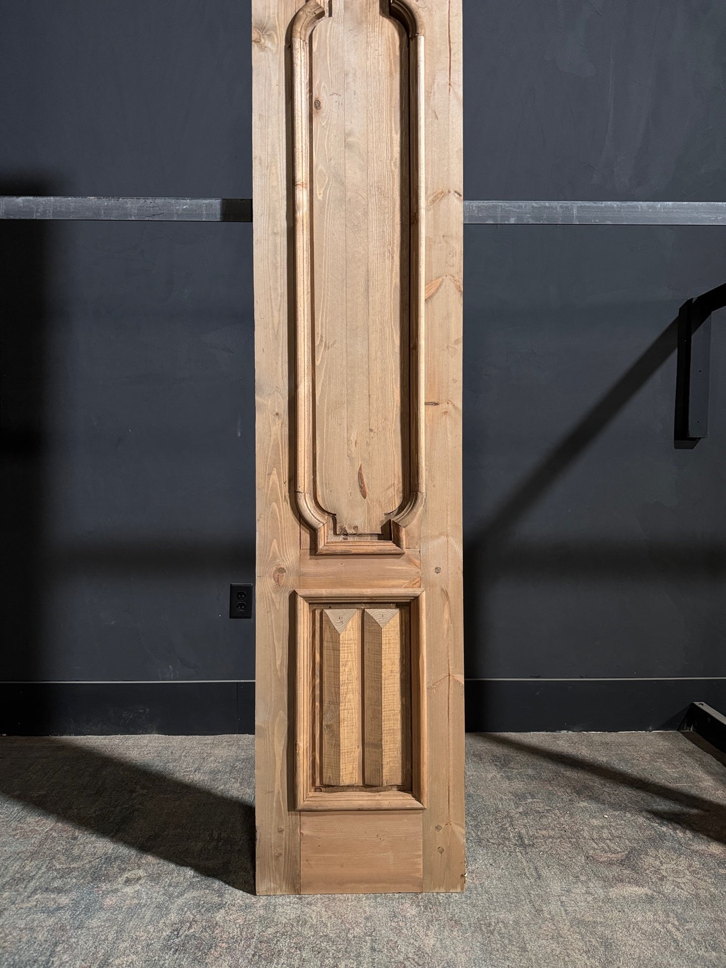 (The Allegra) Handcrafted Solid Wood Single Door - 18x96 - N156