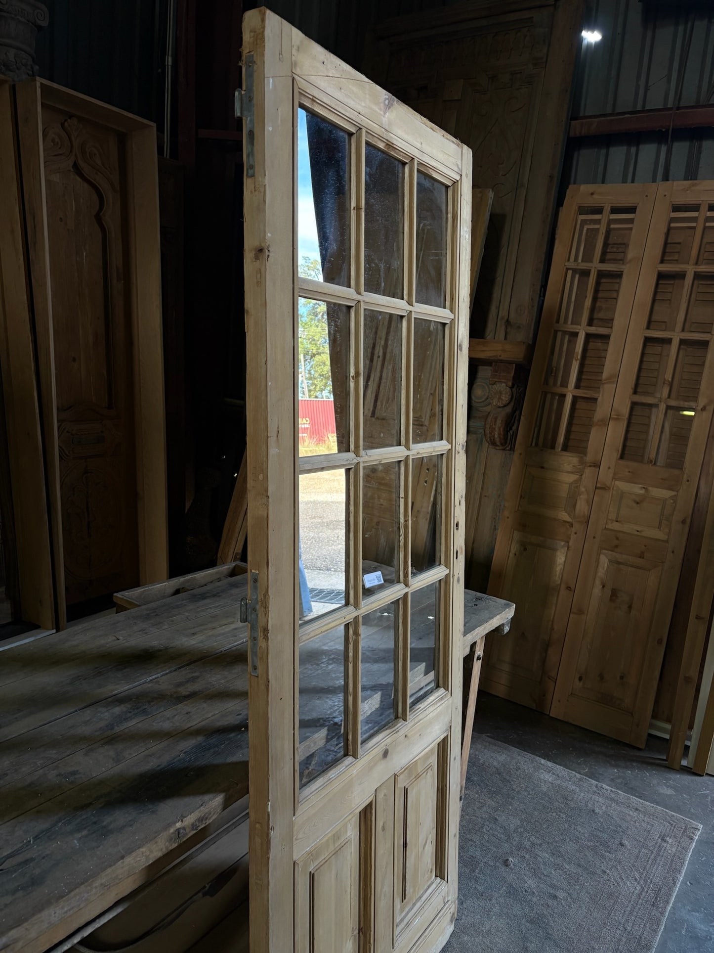 12 Lite Antique Glass Single Door - 32x82 - L70