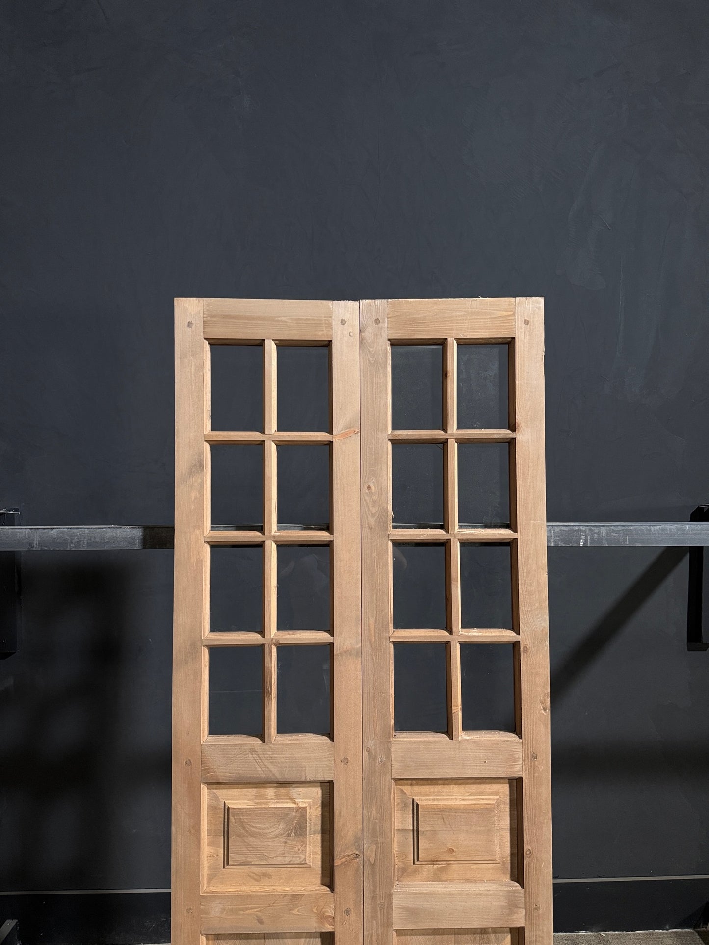 Handcrafted 8 Lite Glass French Doors - 32x80 - N203