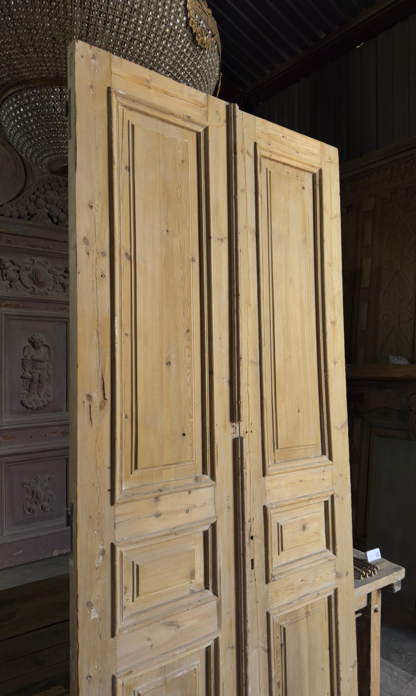 Antique 3 Panel French Doors - 43.75x100 - L577