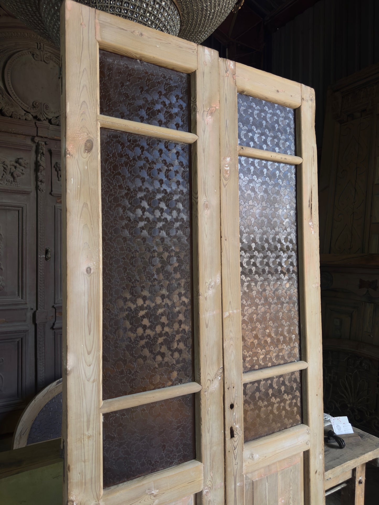 19th Century Antique Glass French Doors - 38x90.5 J268