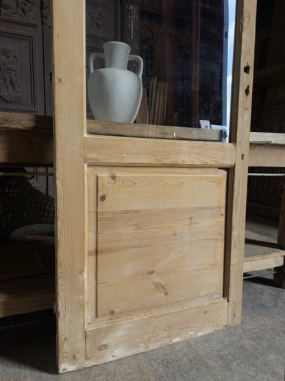 Single Antique Glass Door - 28.75x82.5 J496