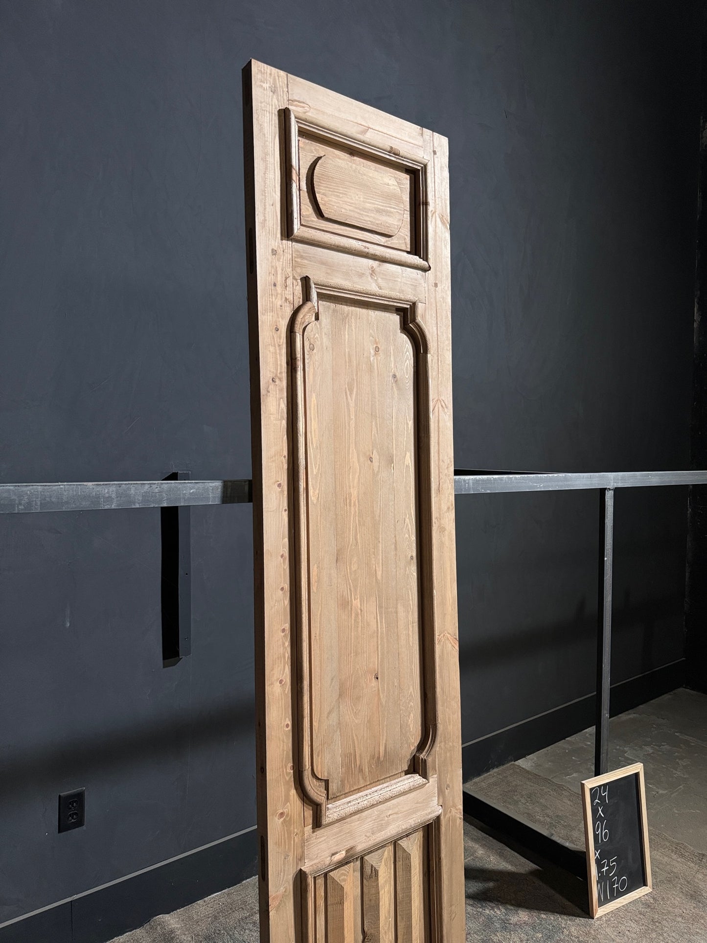 (The Allegra) Handcrafted Solid Wood Single Door - 24x96 - N170