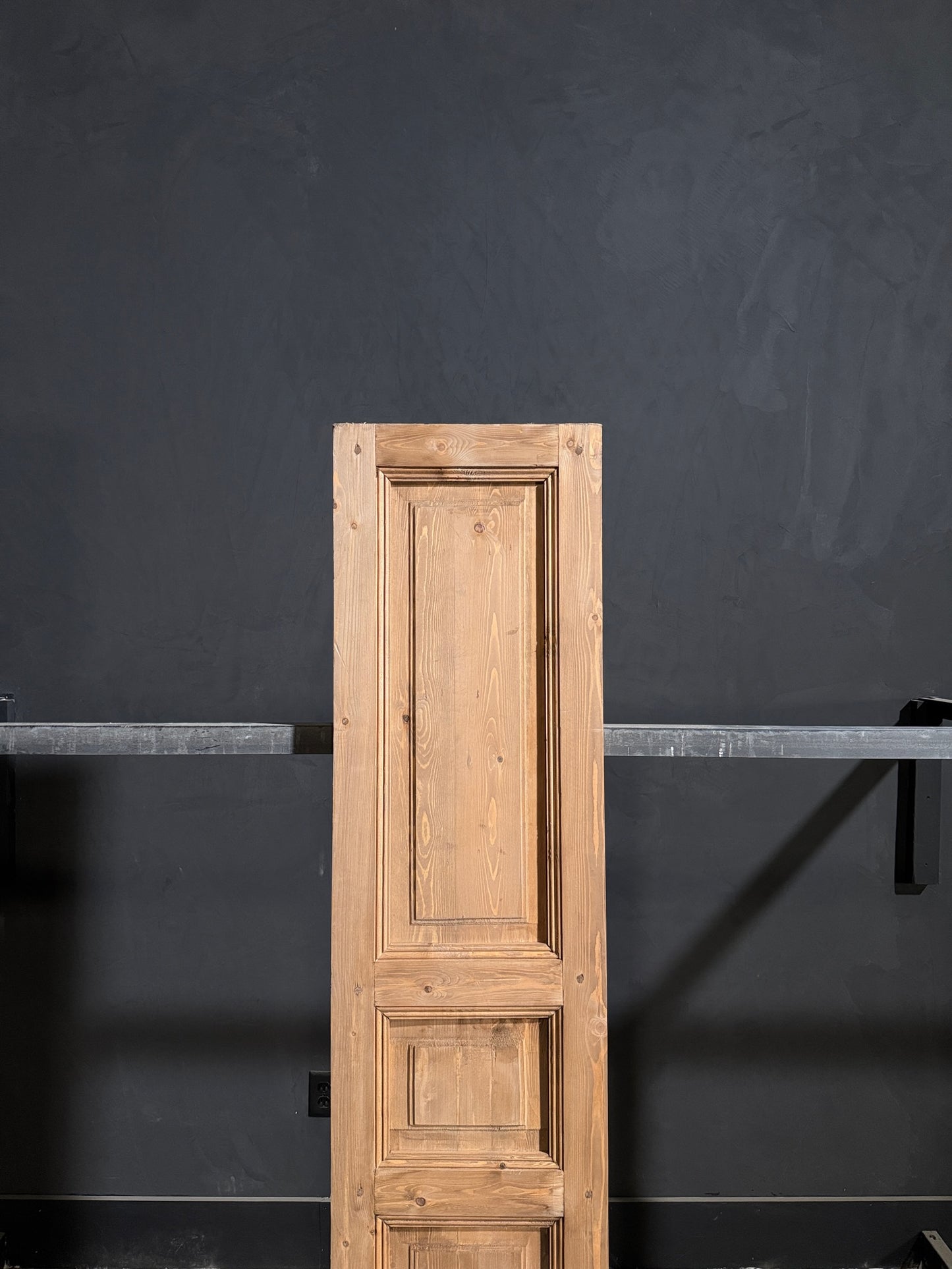 Handcrafted 3 Panel Solid Single Door - 18x80 - N197