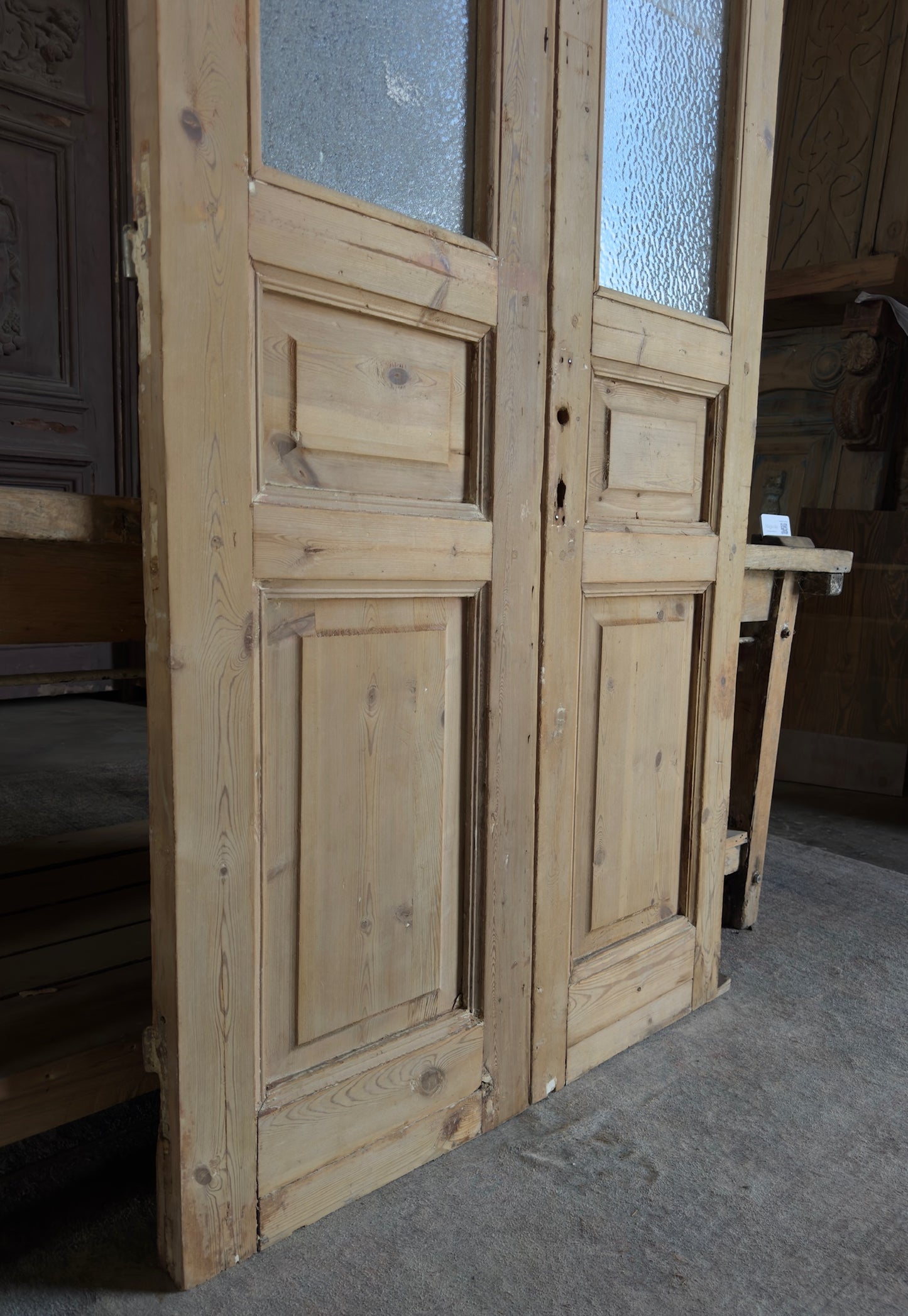 Glass Antique French Doors - 39x85.5 K485