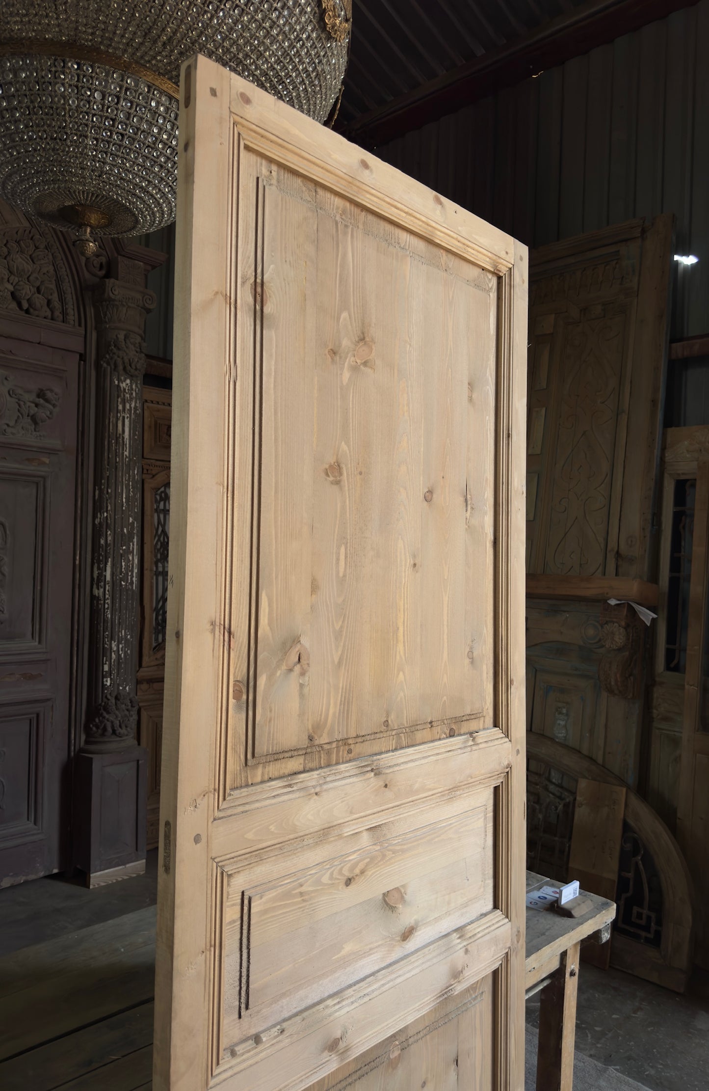 Handcrafted 3 Panel Solid Single Door - 36x96 L30