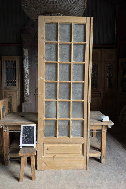 18 Lite Antique Glass Single Door - 33.5x99.5 K301