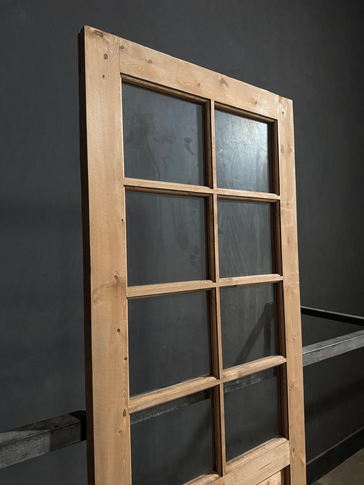 Handcrafted 8 Lite Single Glass Door - 30x96 N802