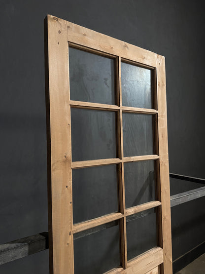 Handcrafted 8 Lite Single Glass Door - 30x96 N802